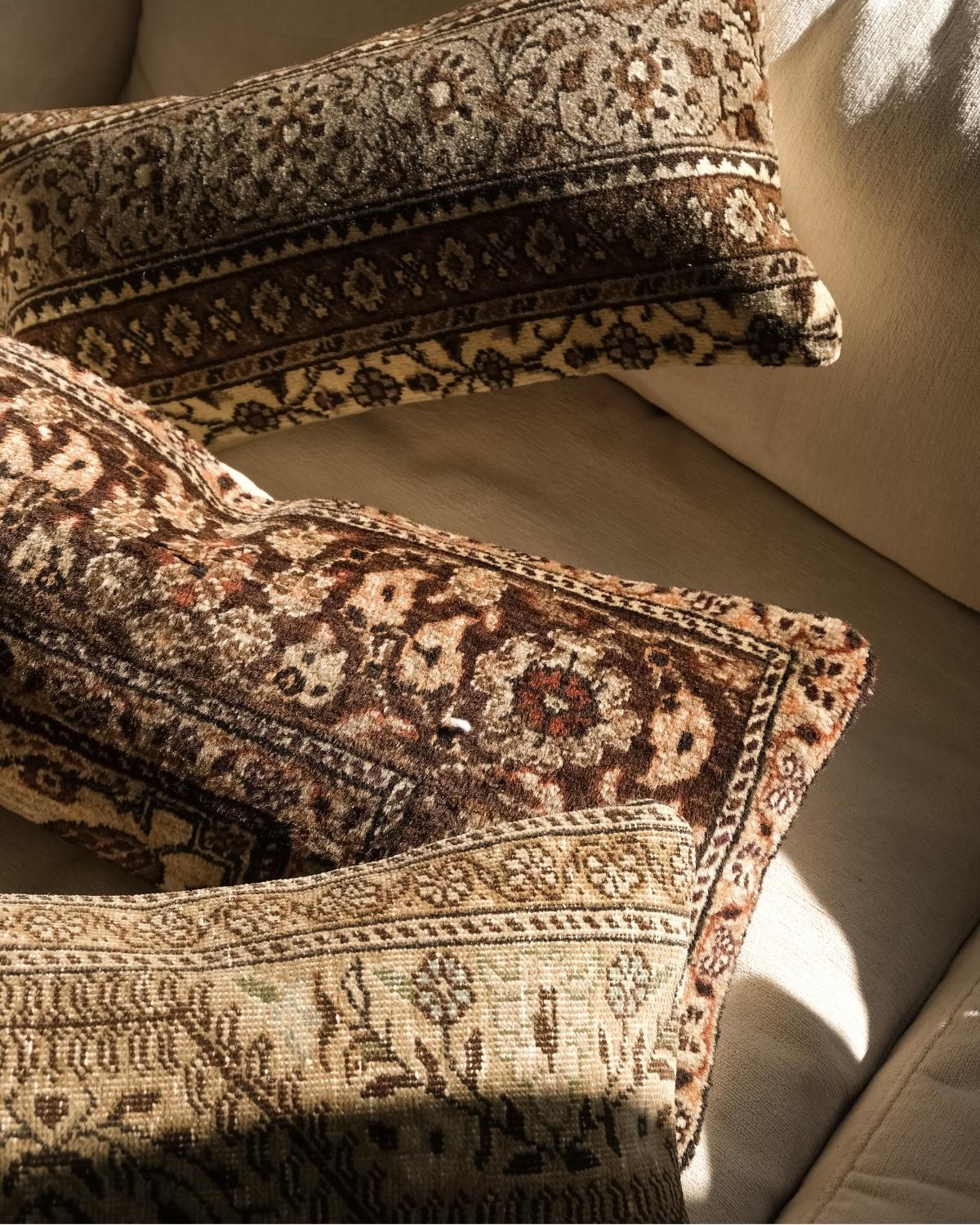 Turkish Vintage Rug Pillow