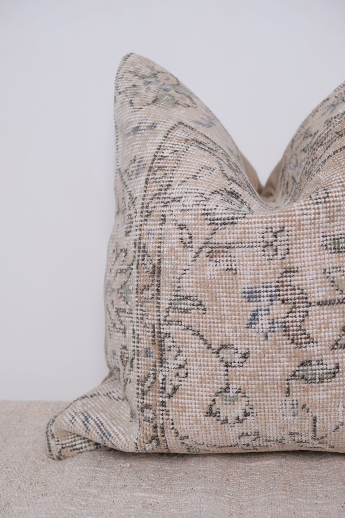 Sara Turkish Vintage Rug Pillow No.2 Kilim Pillow Twenty Third by Deanne