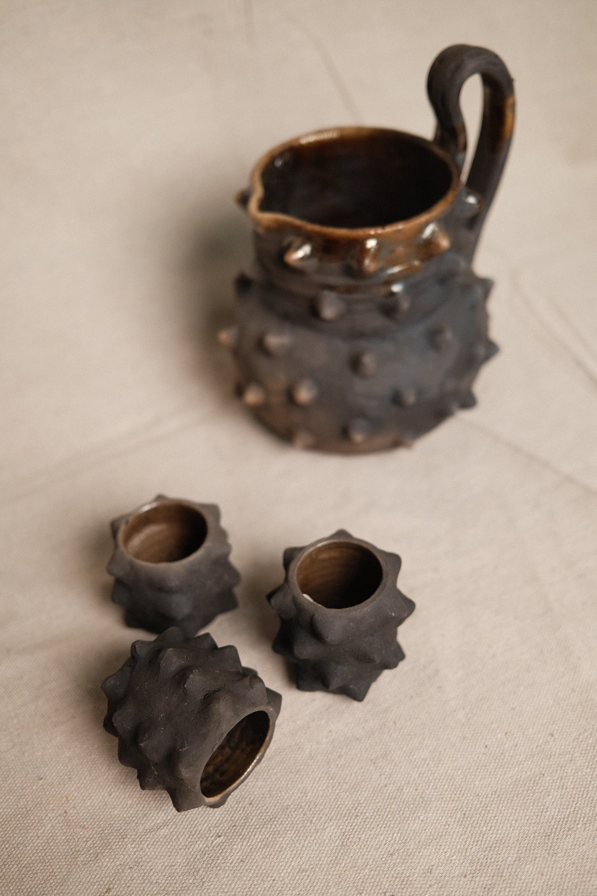 Oaxacan Spiked Mini Vessel