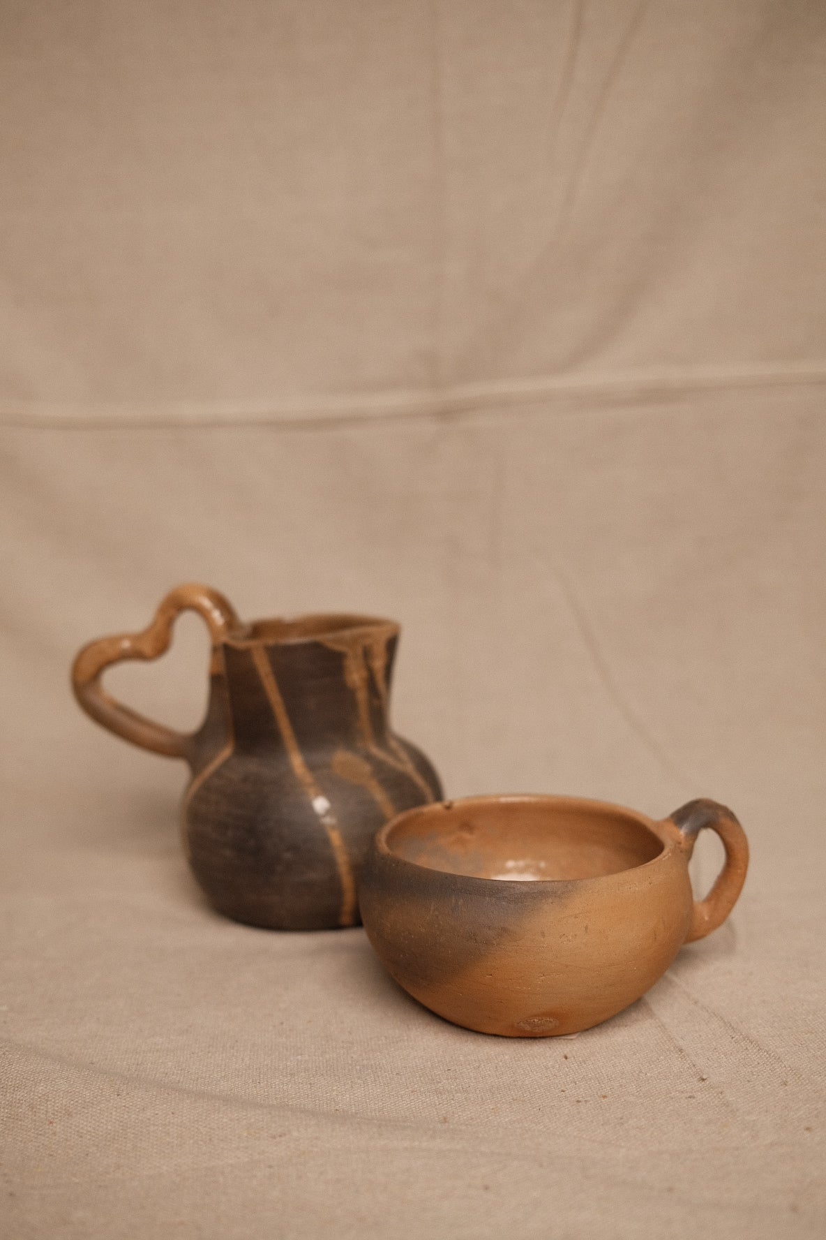 Barro Negro Heart Jug