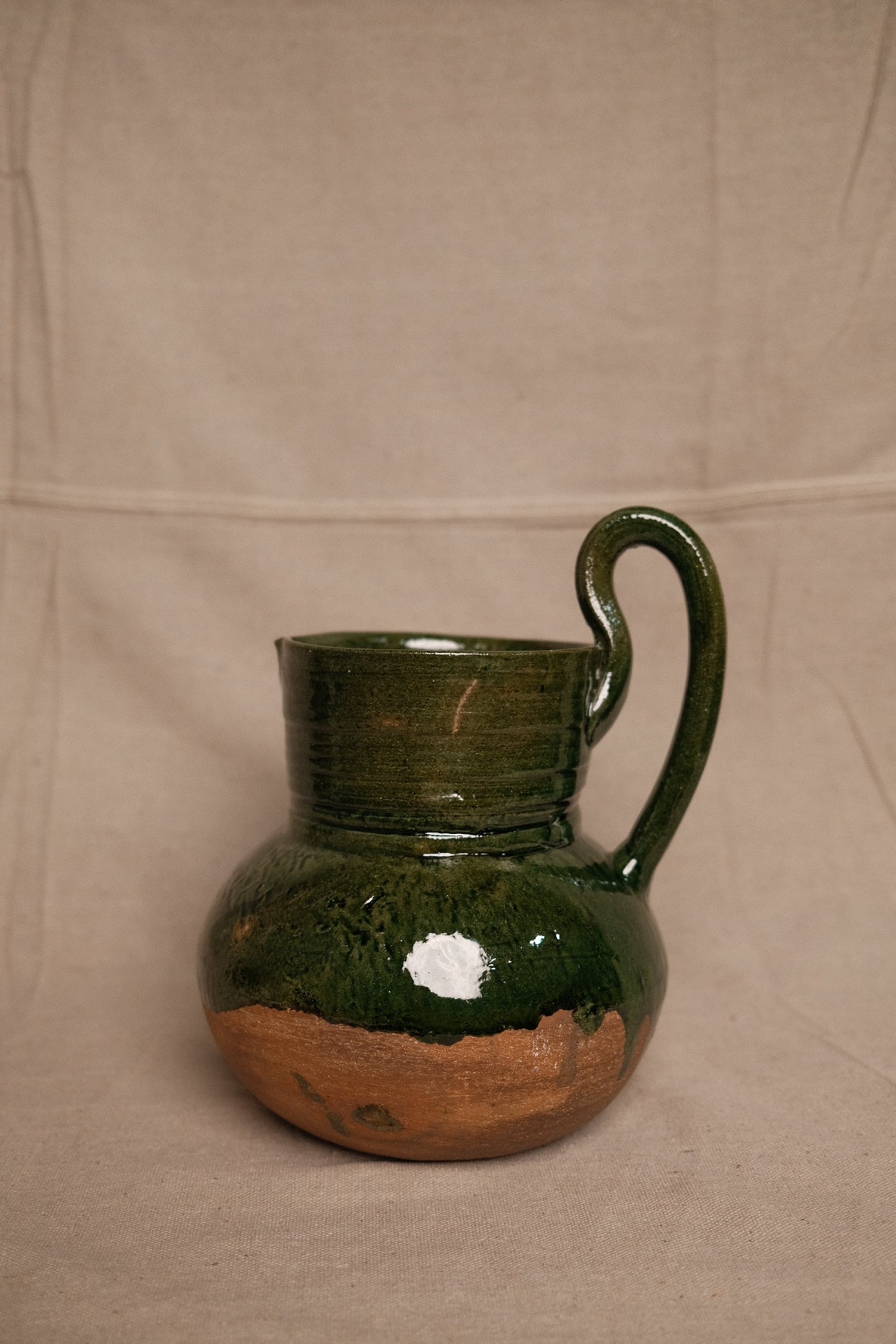 Green Glazed Oaxacan Jug