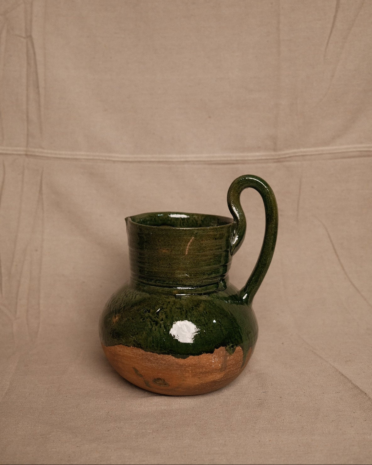 Green Glazed Oaxacan Jug
