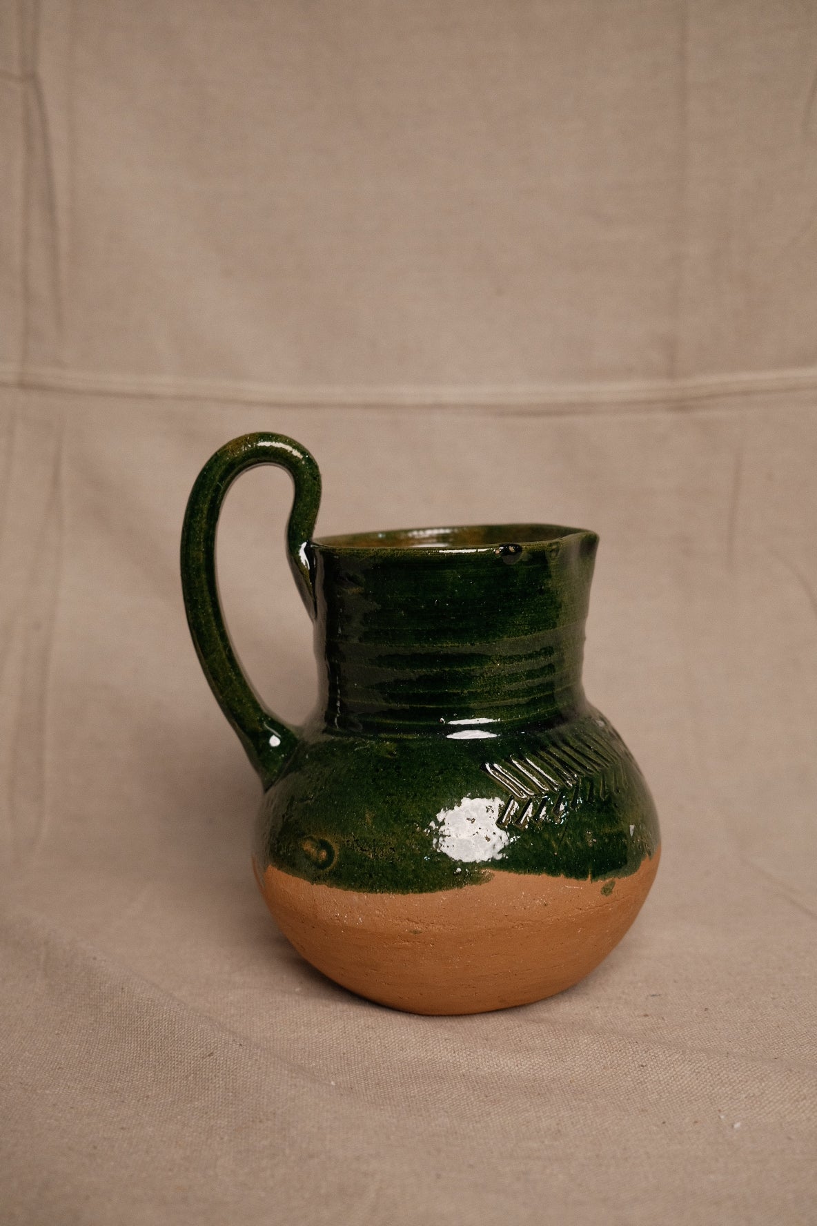Green Glazed Oaxacan Jug