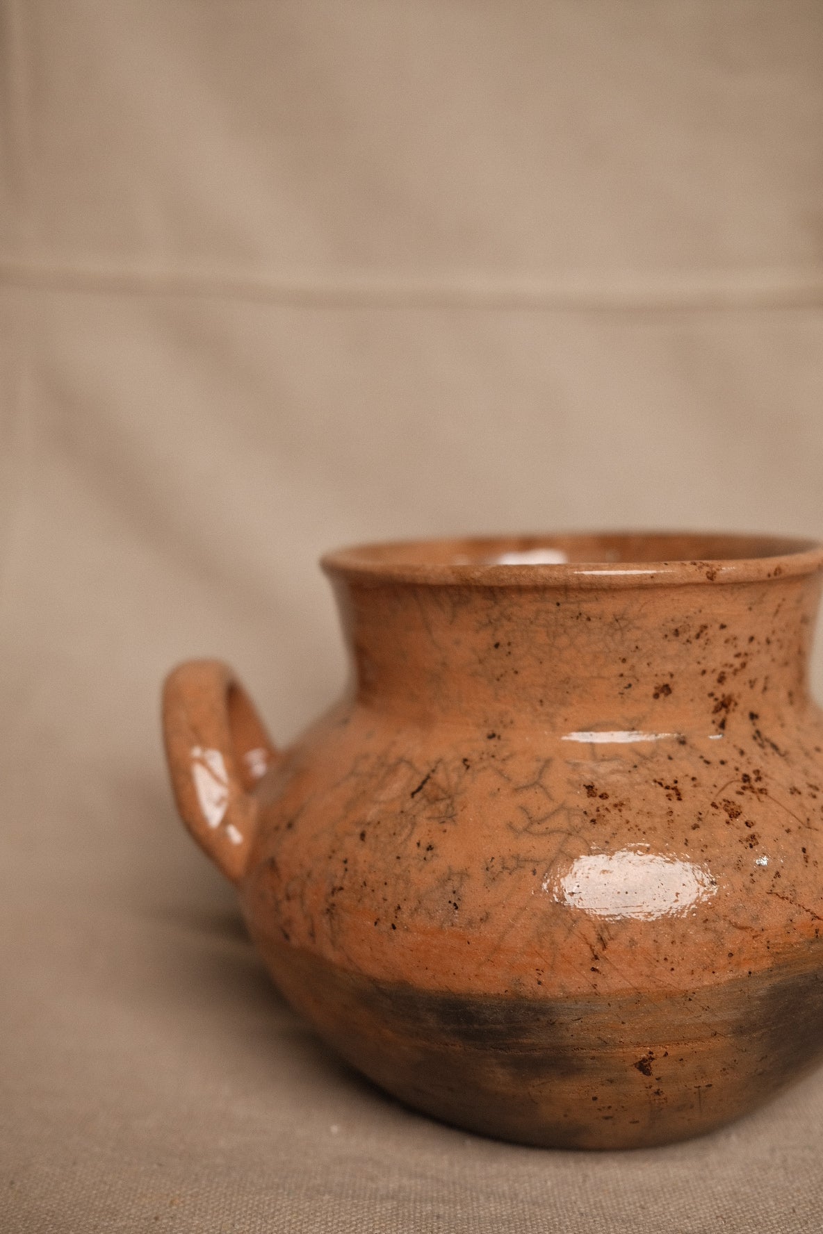 Oaxacan Crackle Glaze Ollita