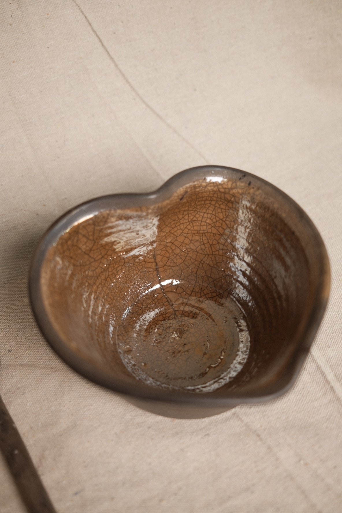 Glazed Barro Negro Heart Bowl