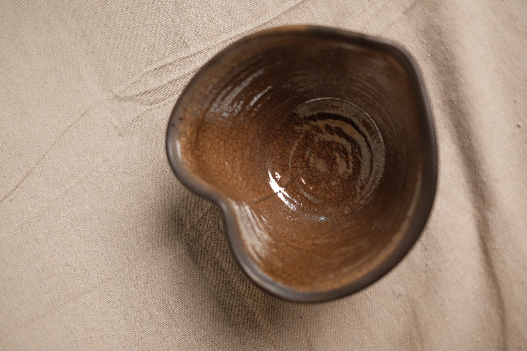 Glazed Barro Negro Heart Bowl