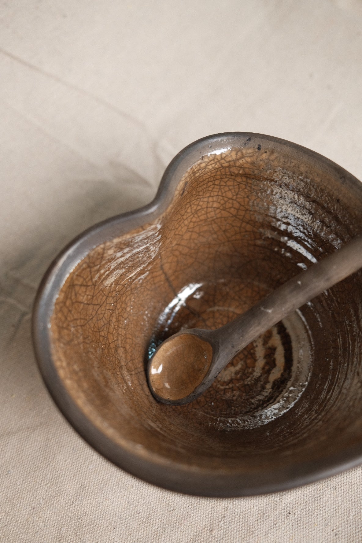 Crackle Clay Spoon