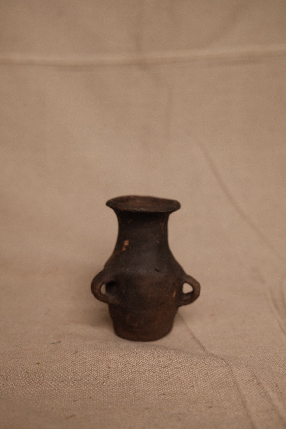 Mini Handmade Oaxan Black Clay Jar