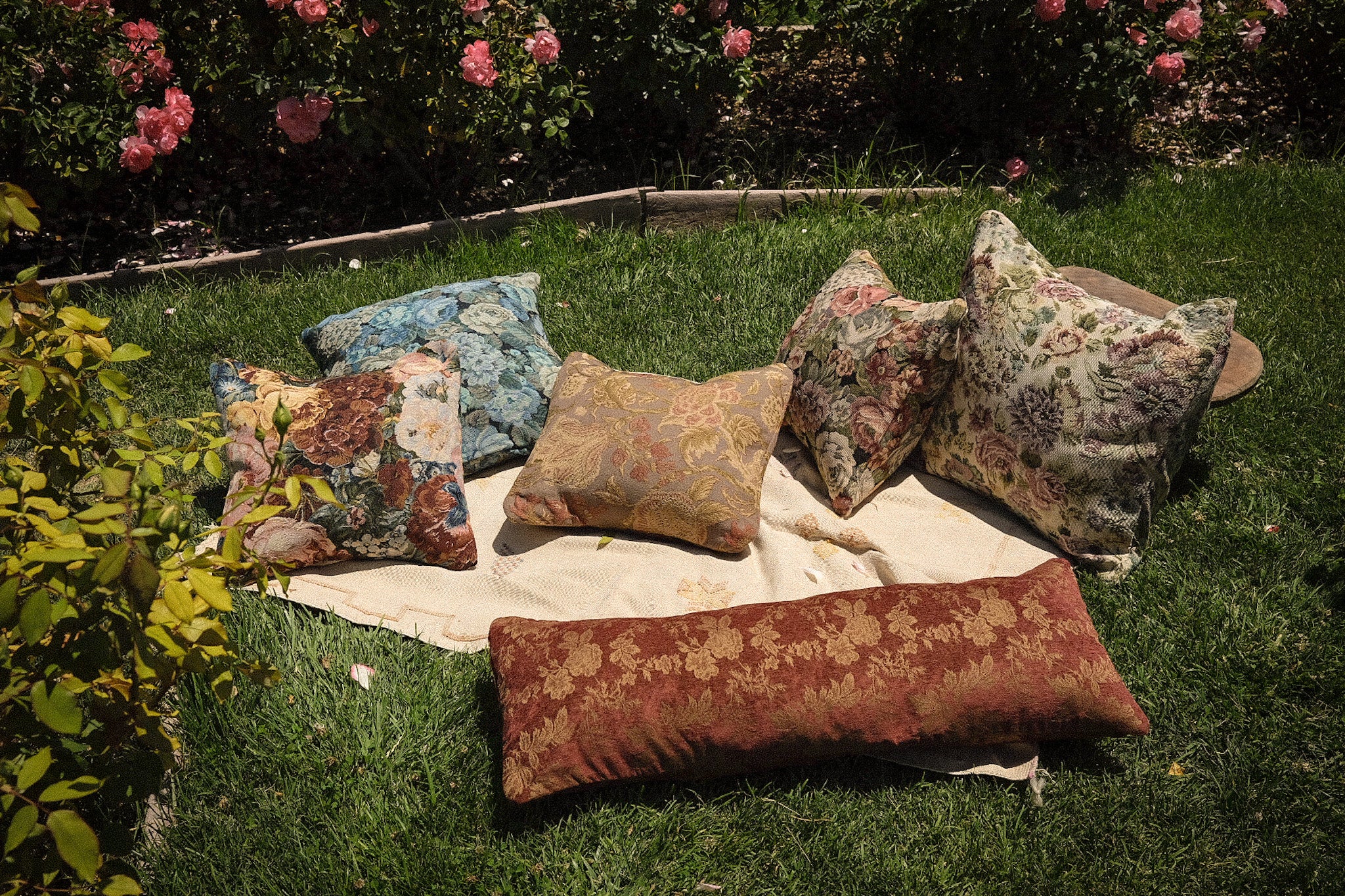 Rosalie Reversible Tapestry Pillow