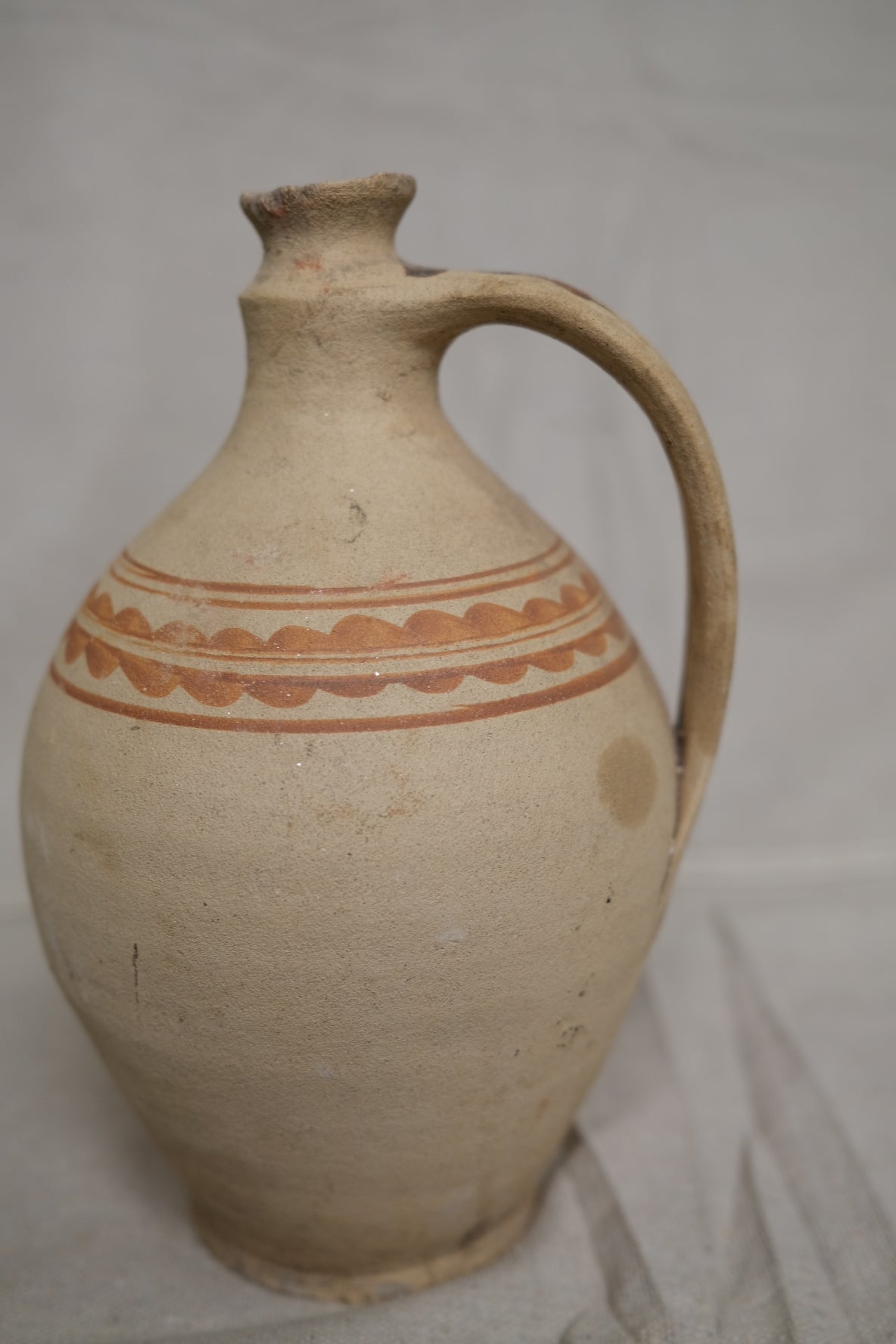 Vintage Hungarian Clay Jug no.1