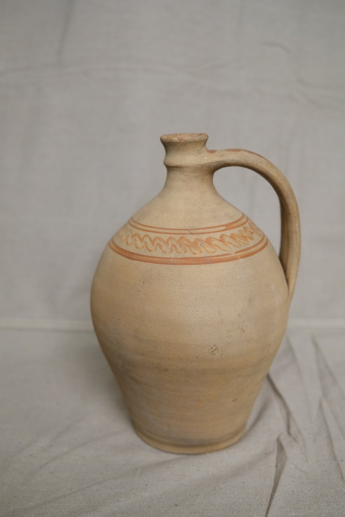 Vintage Hungarian Clay Jug no.1