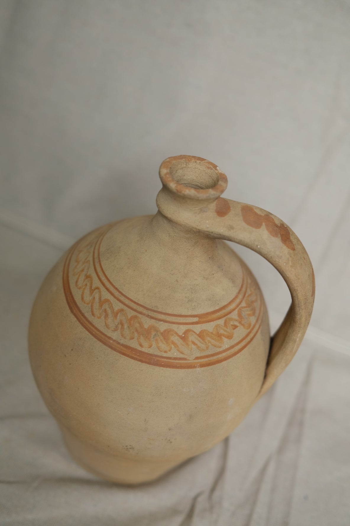 Vintage Hungarian Clay Jug no.1