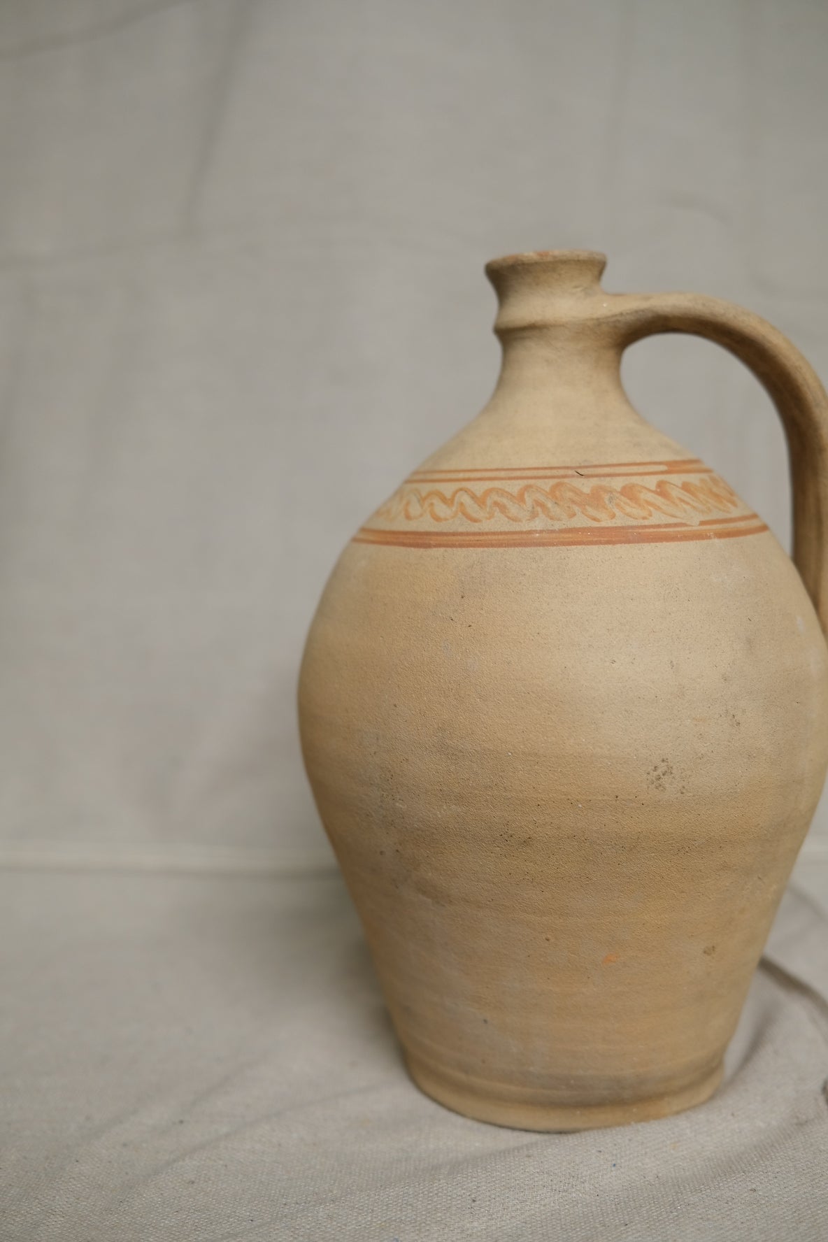 Vintage Hungarian Clay Jug no.1