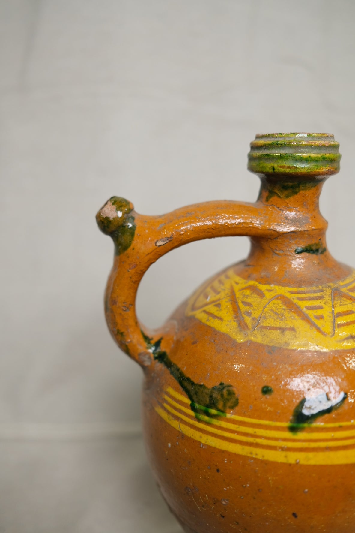 Vintage Hungaraian Clay Jug No.4