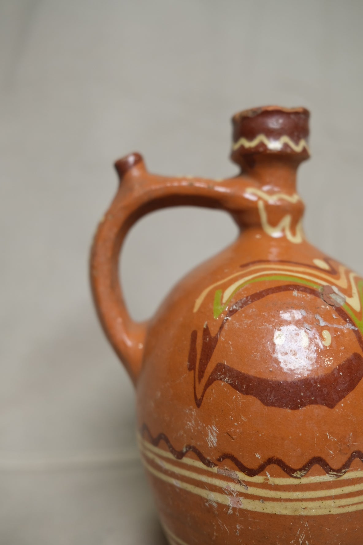 Vintage Hungaraian Clay Jug No.7