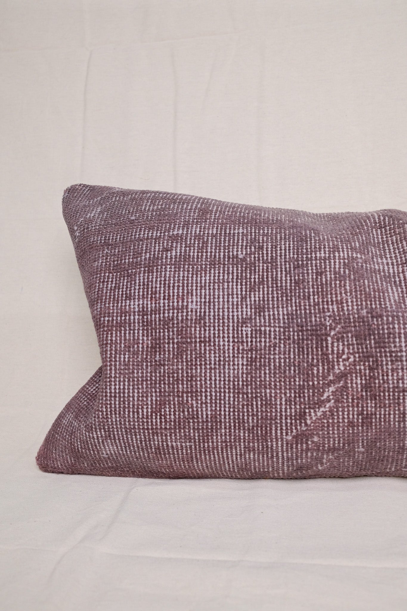 Mauve Turkish Vintage Rug Lumbar No.3