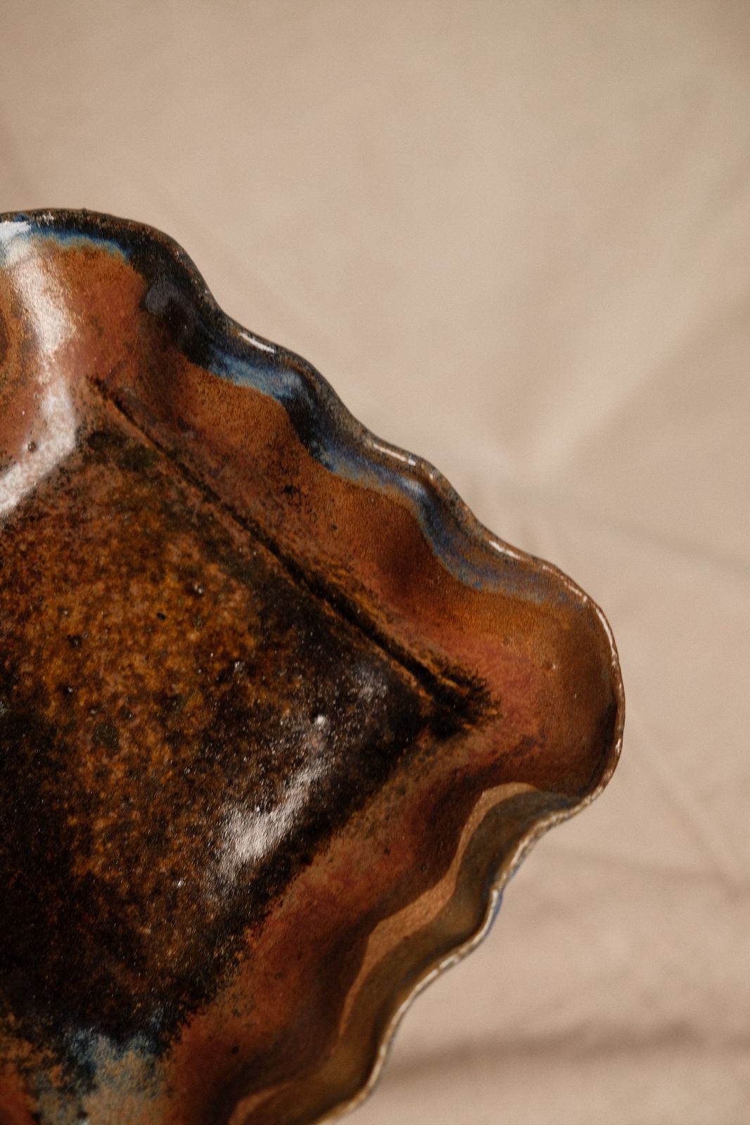 Tidepool Wave Ceramic Dish