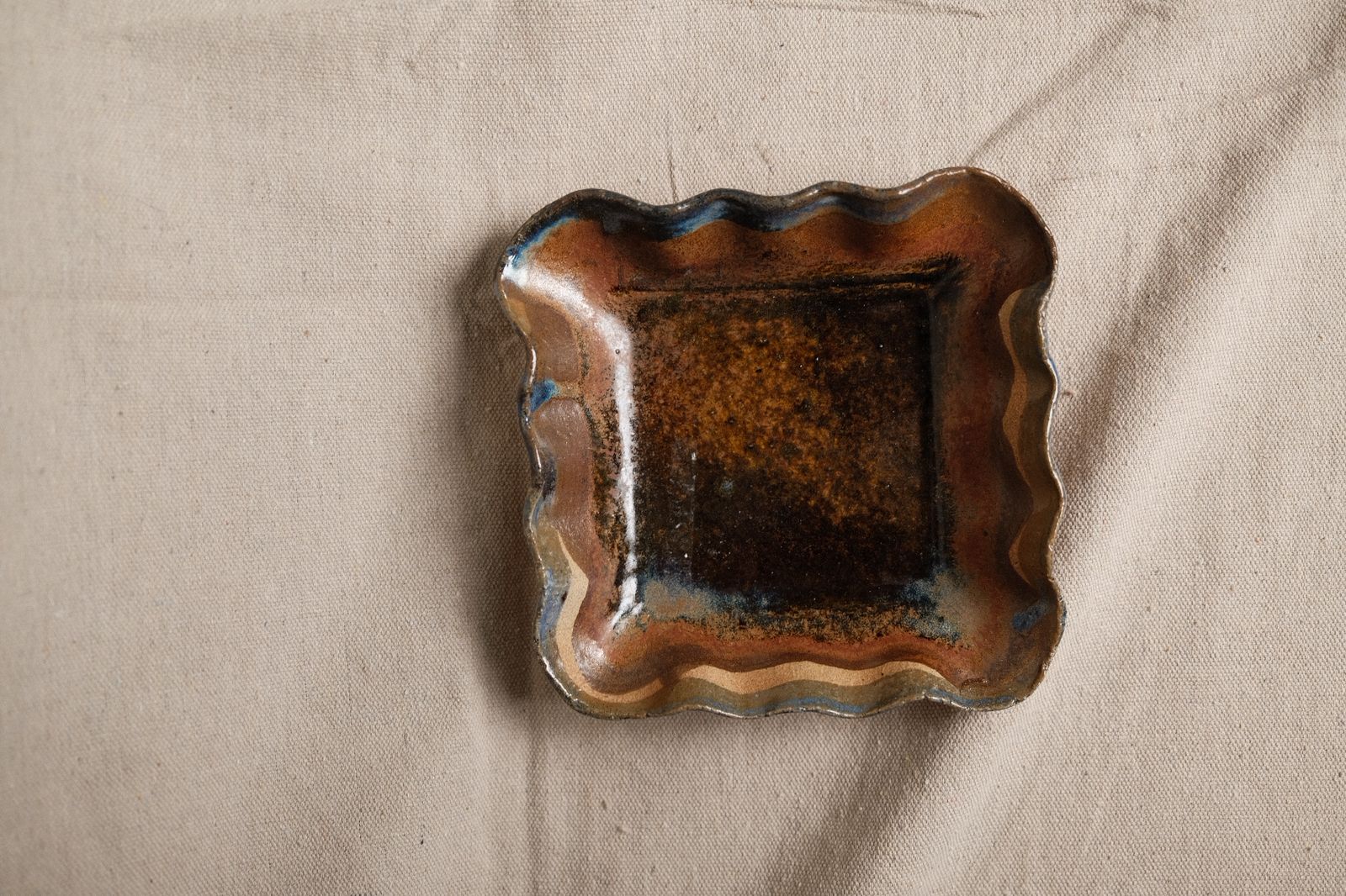 Tidepool Wave Ceramic Dish