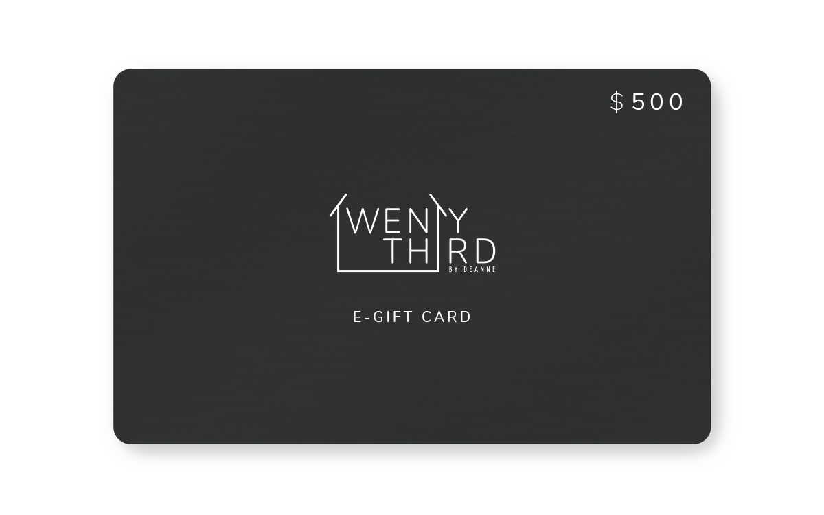 E-Gift Card Gift Cards Twenty Third by Deanne $500.00