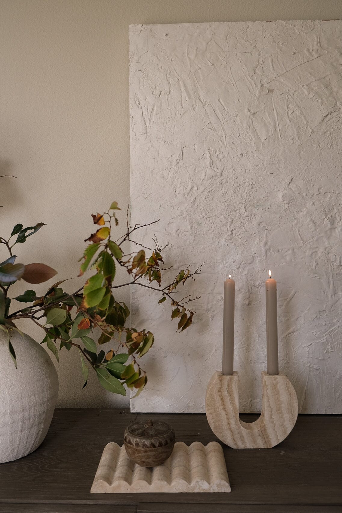 Una Candle Holder Stone Candle Holder Twenty Third by Deanne