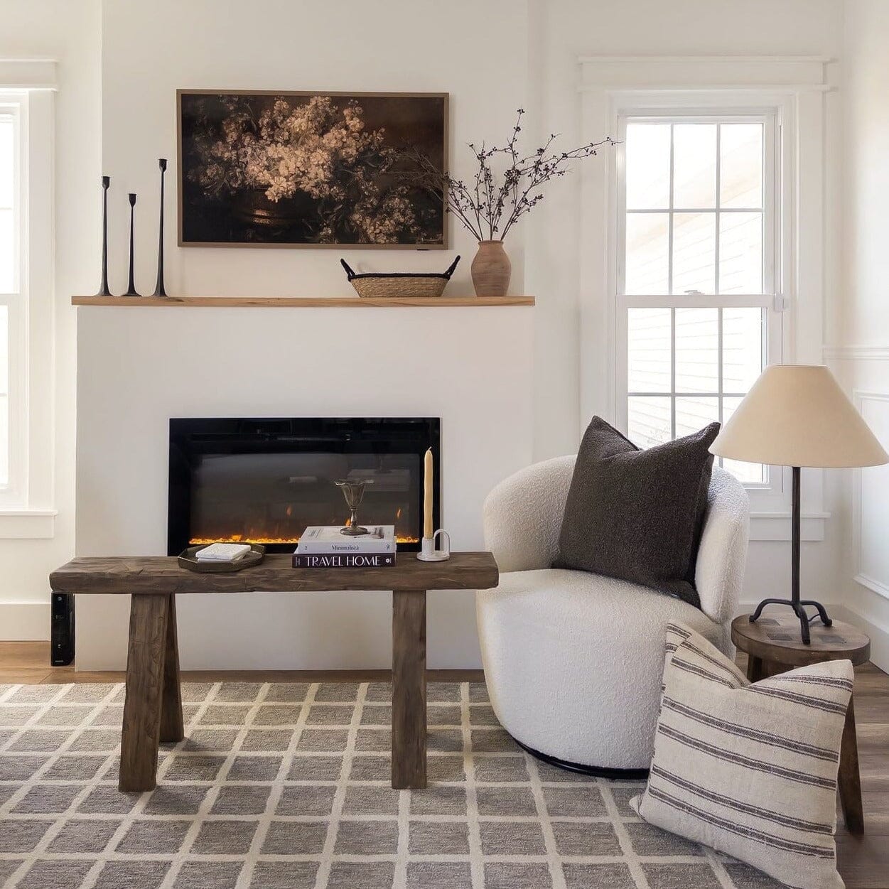 Boucle Pillow: Smoke Classics Twenty Third by Deanne