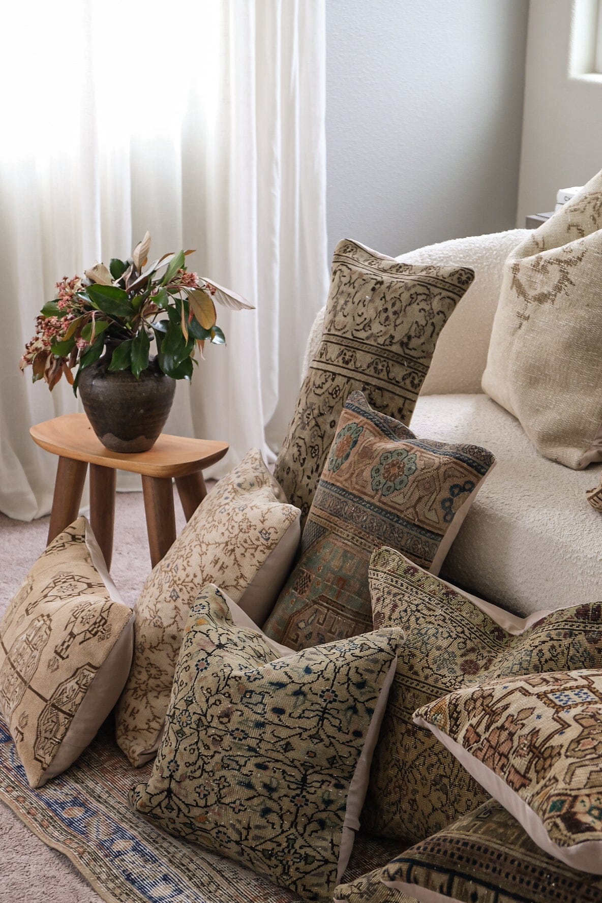 Darius Turkish Vintage Rug Pillow No.1 Turkish Vintage Rug Twenty Third by Deanne