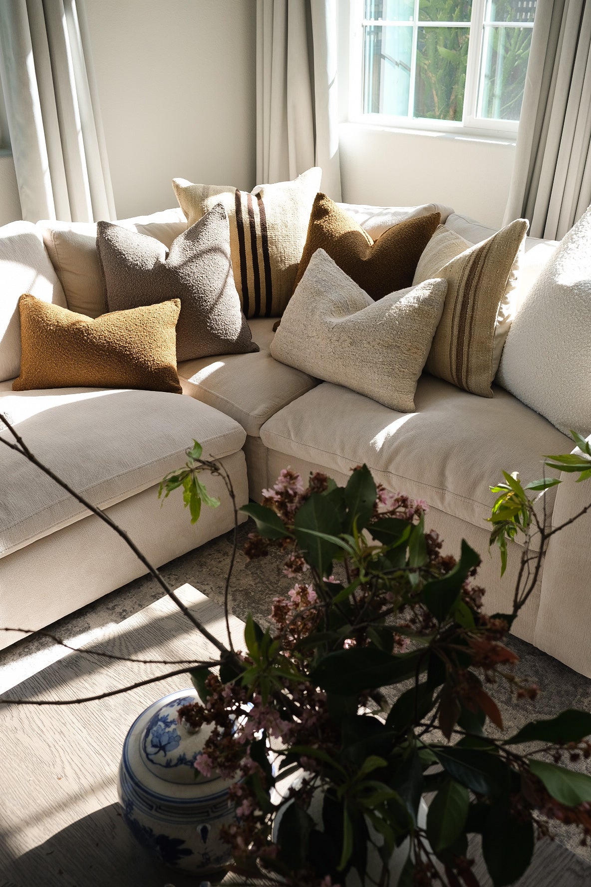 Boucle Pillow: Mud Classics Twenty Third by Deanne