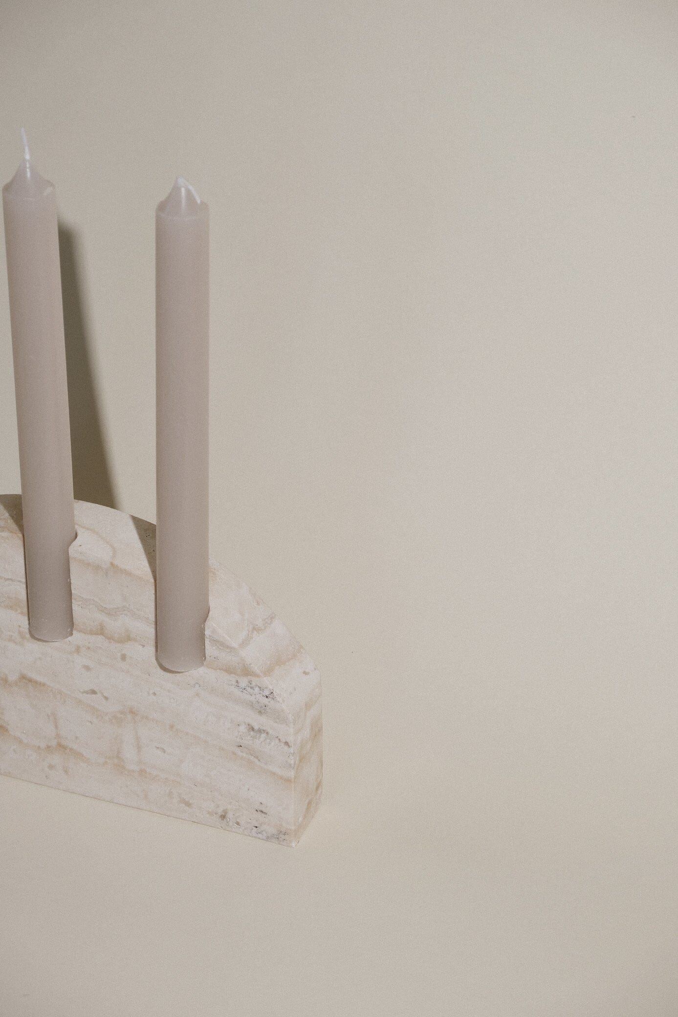 Arc Candle Holder Stone Candle Holder Twenty Third by Deanne