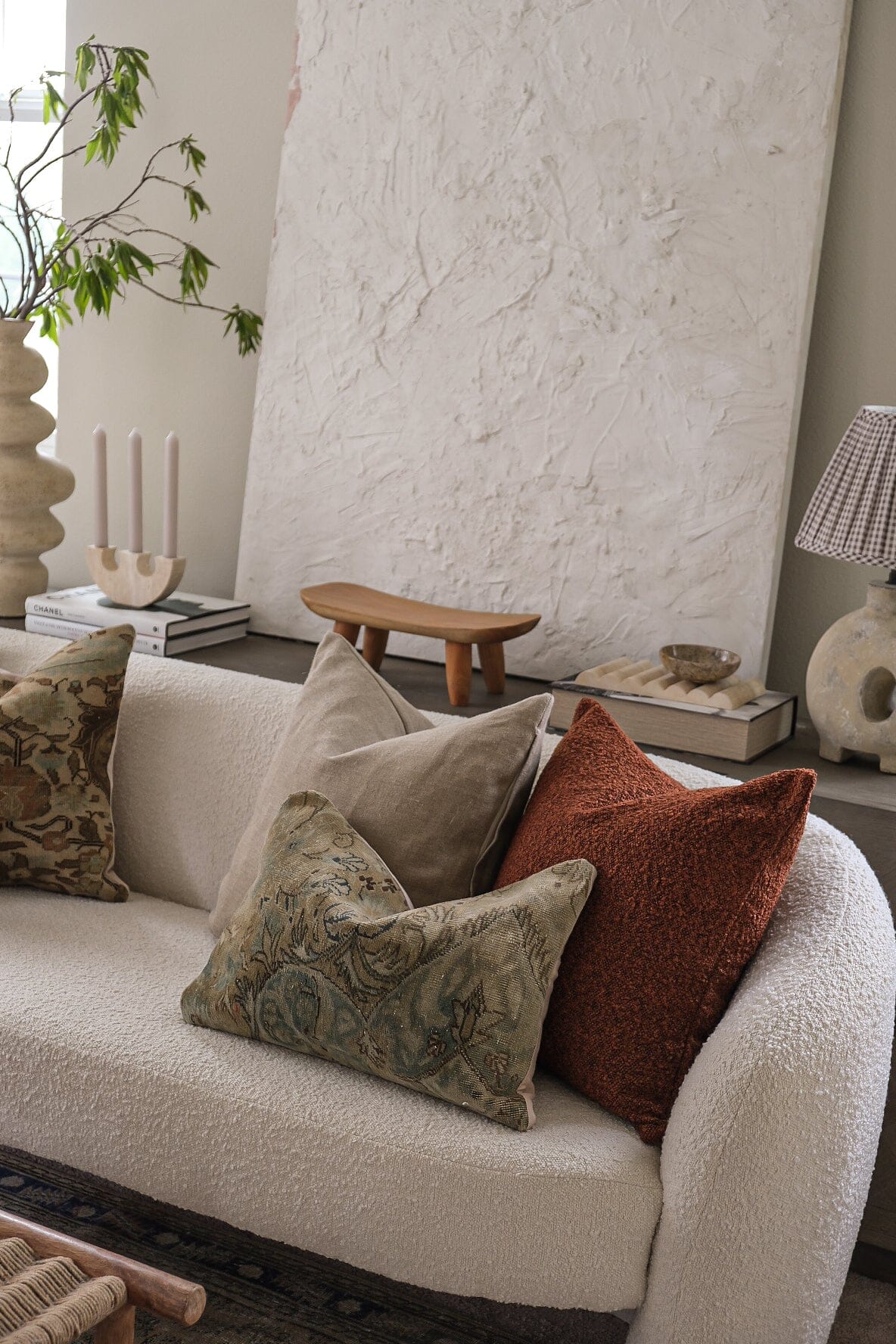 Boucle Pillow: Auburn Classics Twenty Third by Deanne