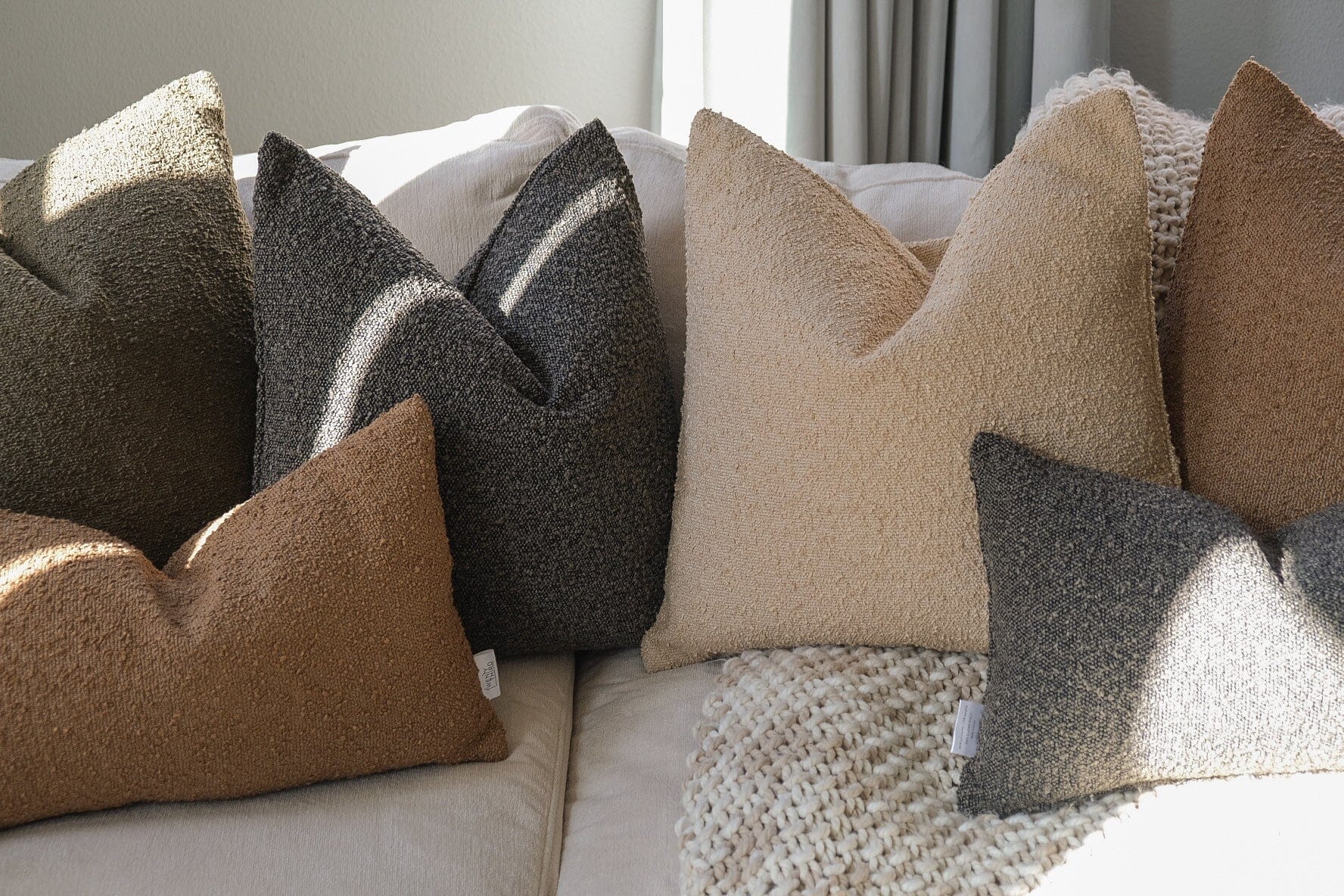 Boucle Pillow: Oat Classics Twenty Third by Deanne