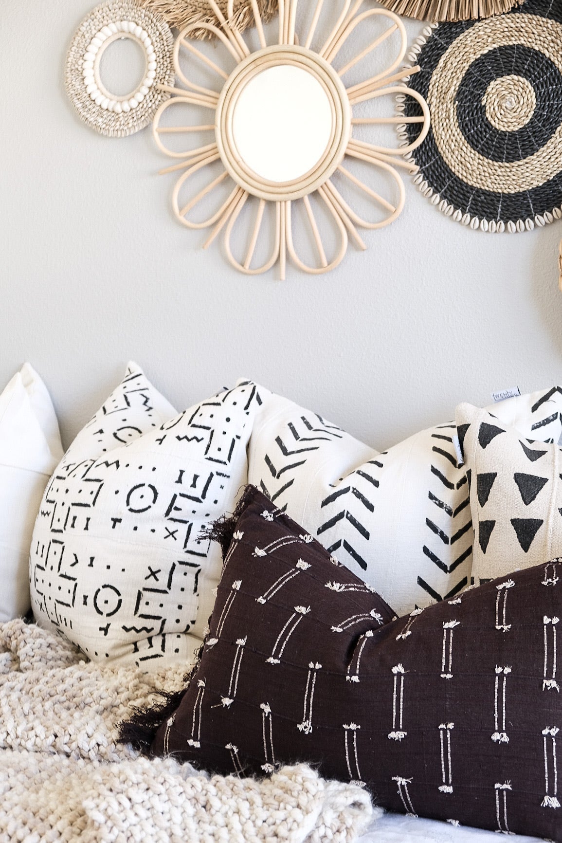 Cairo Mudcloth Pillow Classics Twenty Third by Deanne