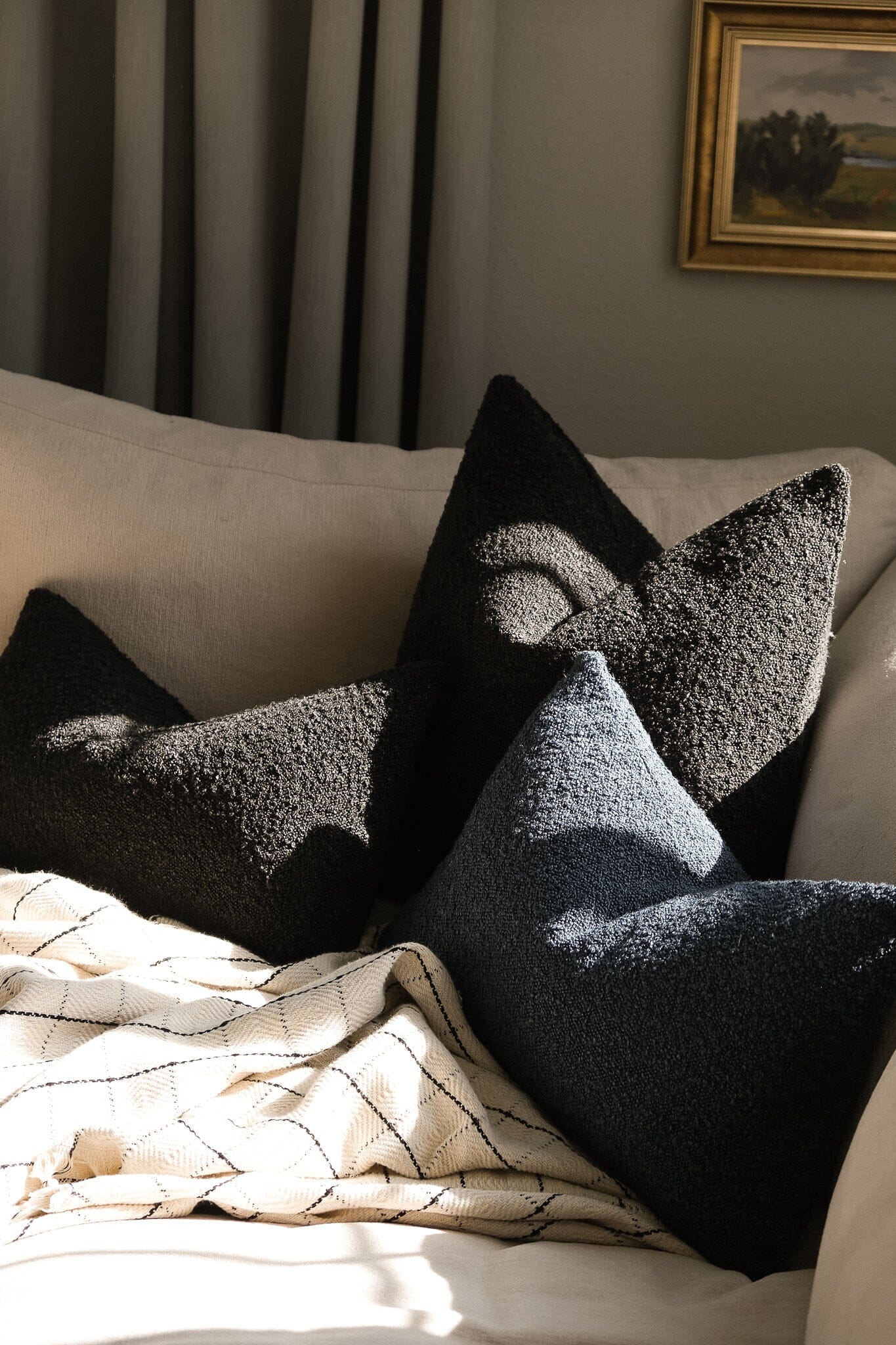 Boucle Pillow: Truffle Classics Twenty Third by Deanne