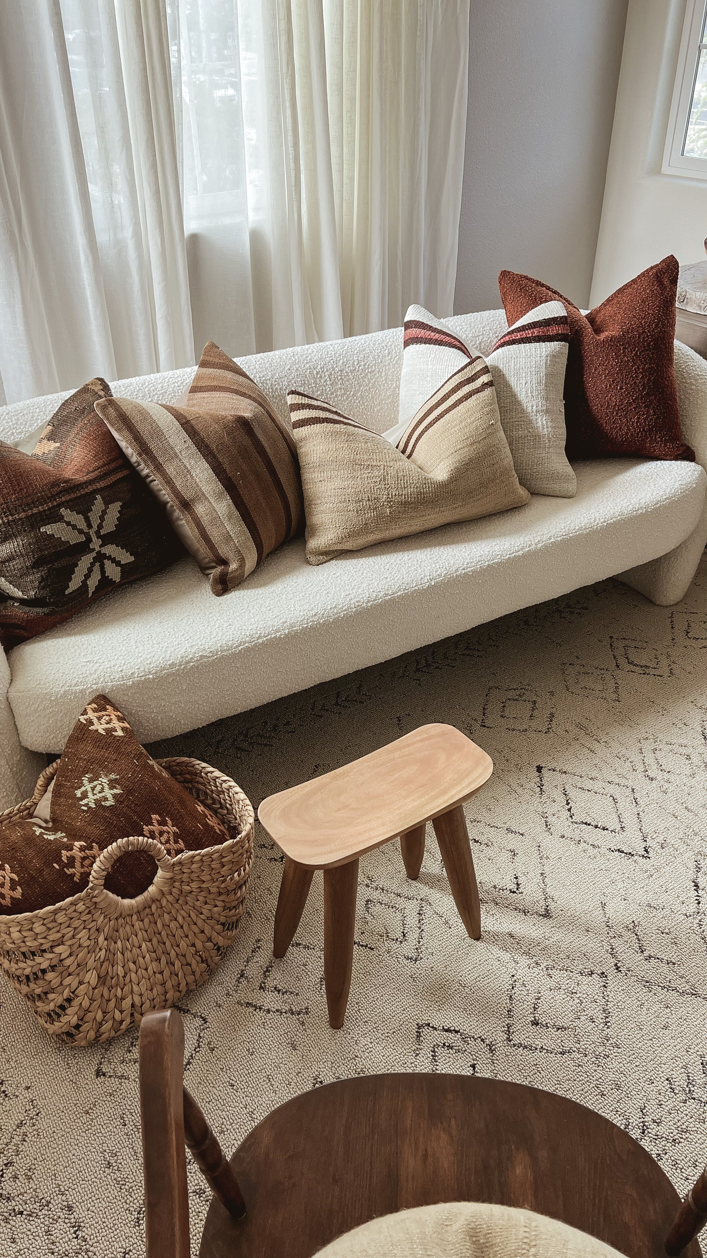 Boucle Pillow: Auburn Classics Twenty Third by Deanne