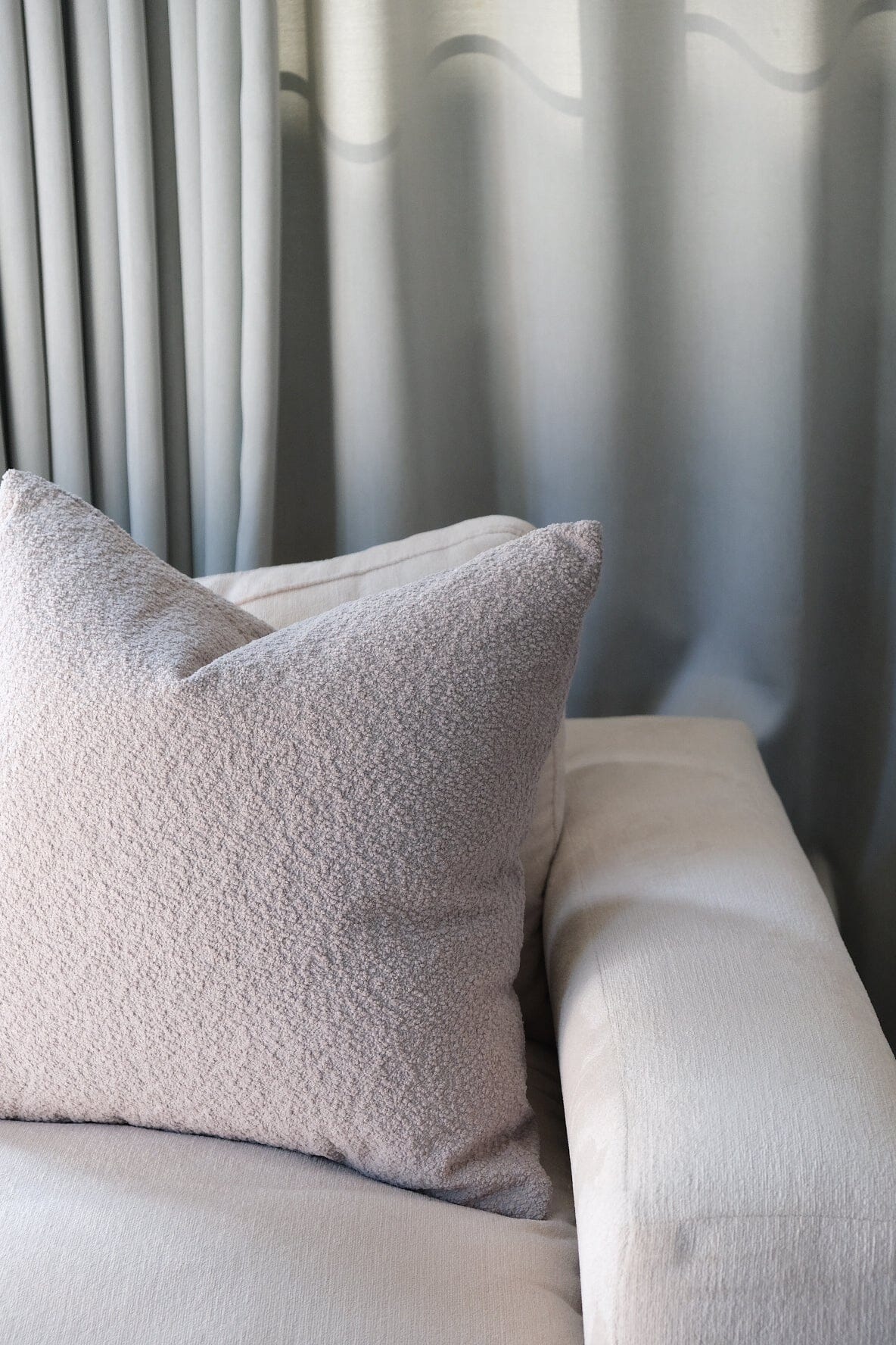 Boucle Pillow: Slate Classics Twenty Third by Deanne