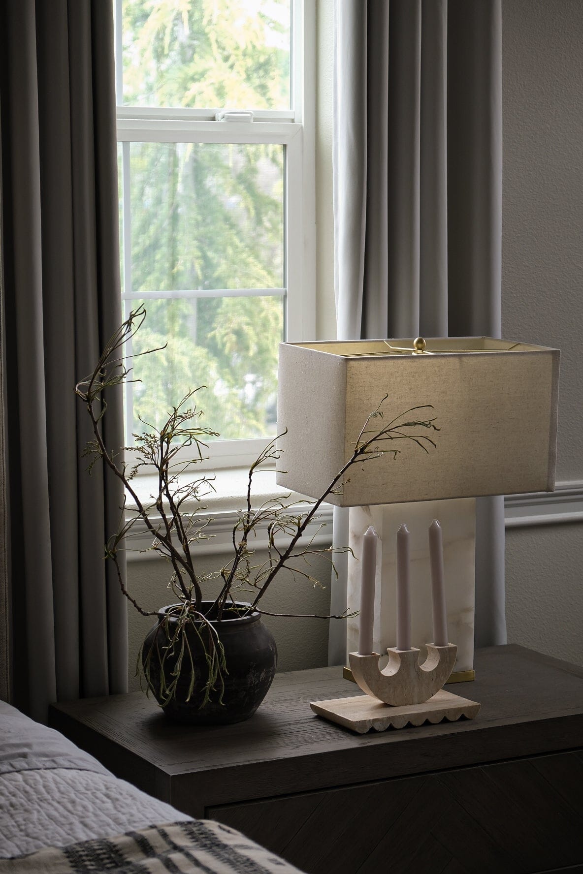 Triad Candle Holder Stone Candle Holder Twenty Third by Deanne