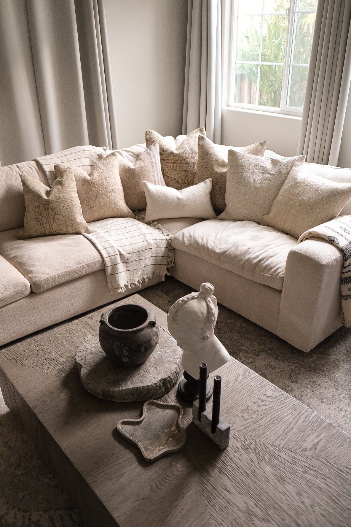 Wave Travertine Tray Stone Tray Twenty Third by Deanne