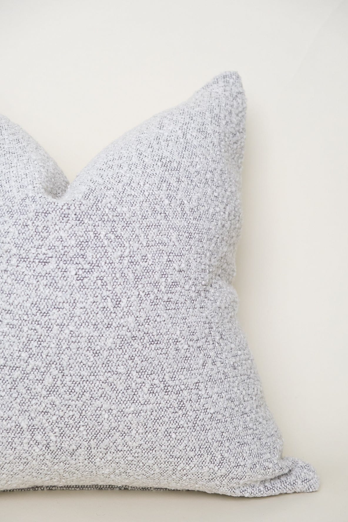 Boucle Pillow: Fog Classics Twenty Third by Deanne