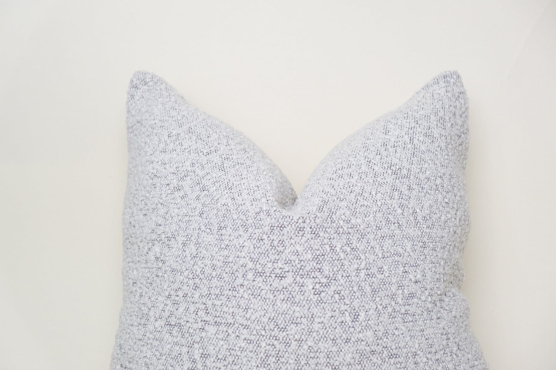 Boucle Pillow: Fog Classics Twenty Third by Deanne