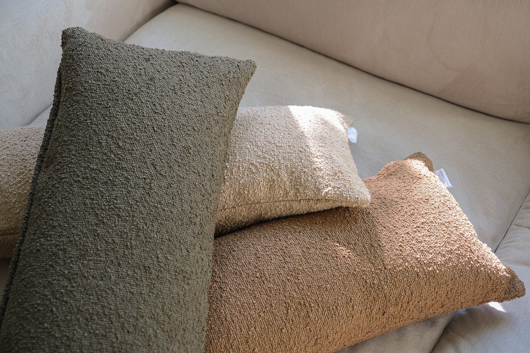 Boucle Long Lumbar: Latte Classics Twenty Third by Deanne