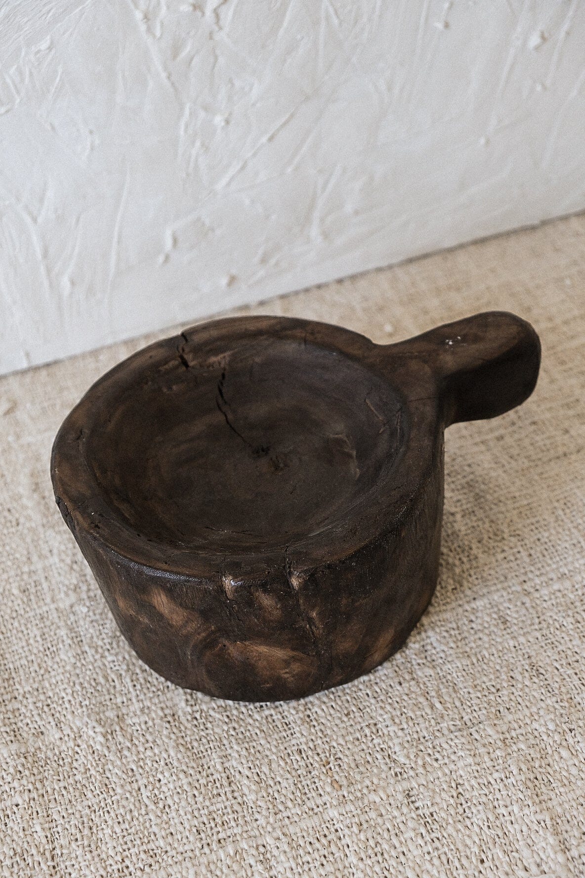 Traditional Timber Mortar Vase Twenty Third by Deanne