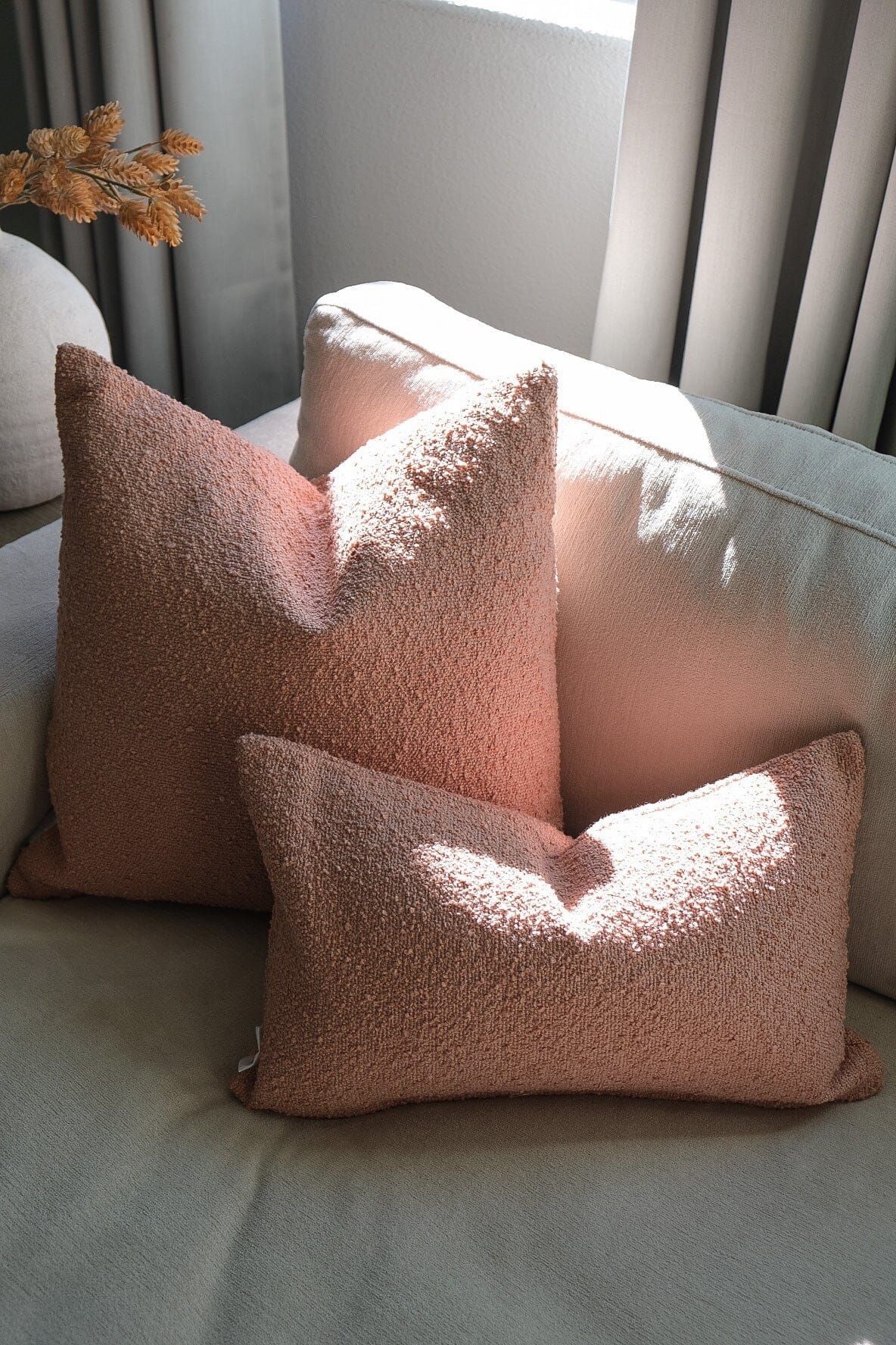 Boucle Pillow: Rose Classics Twenty Third by Deanne