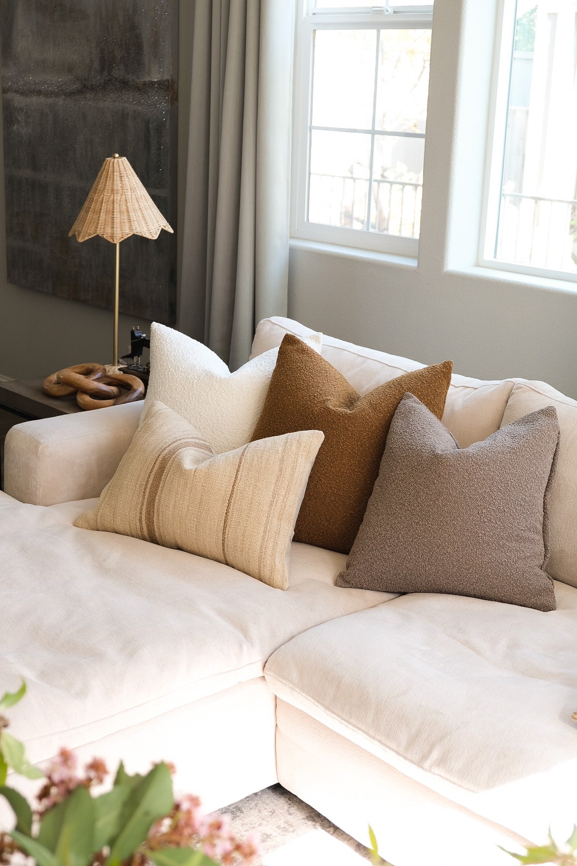 Boucle Pillow: Mud Classics Twenty Third by Deanne