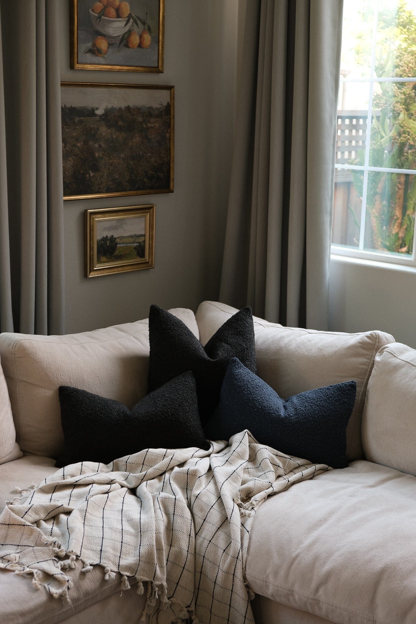 Boucle Pillow: Truffle Classics Twenty Third by Deanne