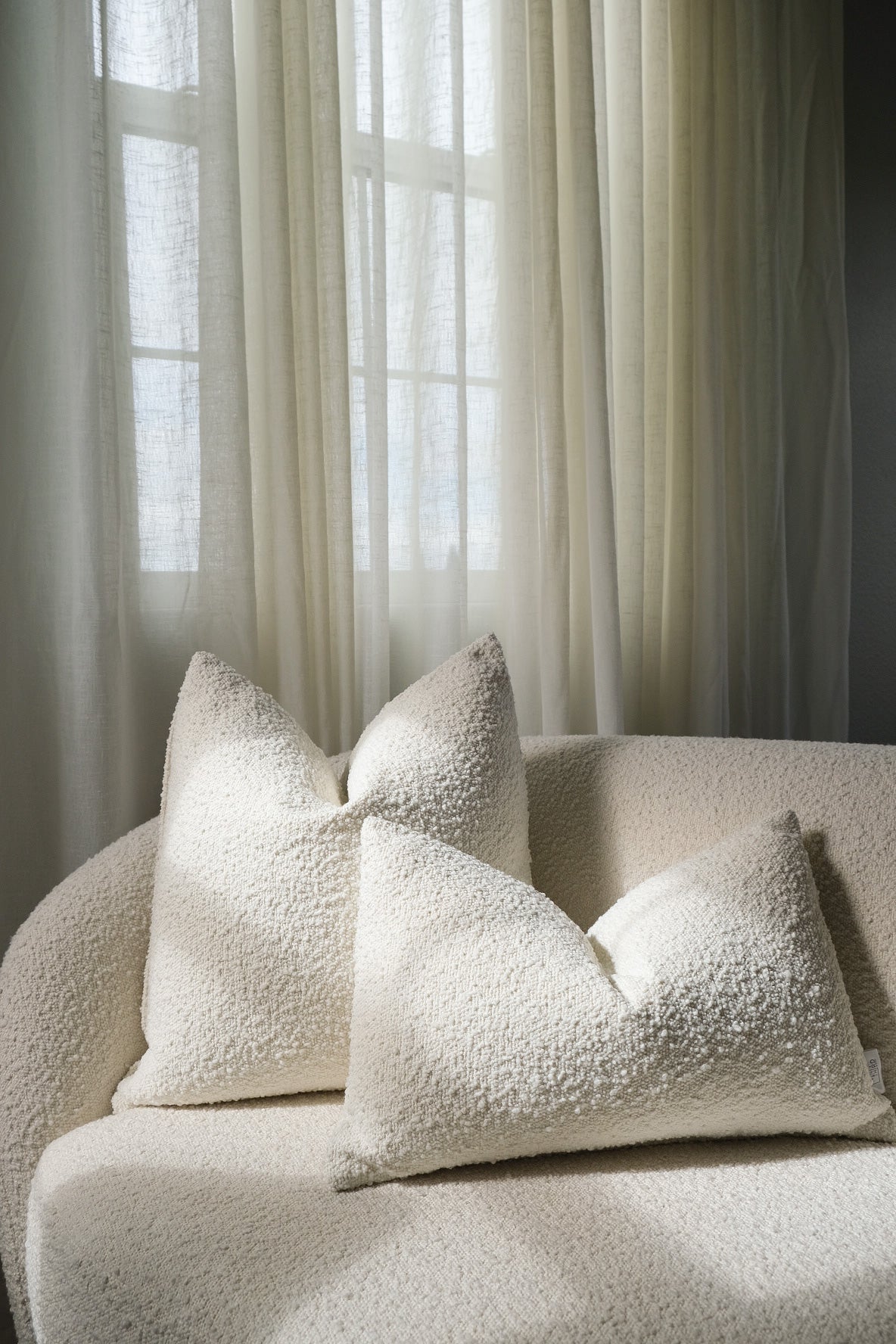 Boucle Pillow: Bone Classics Twenty Third by Deanne