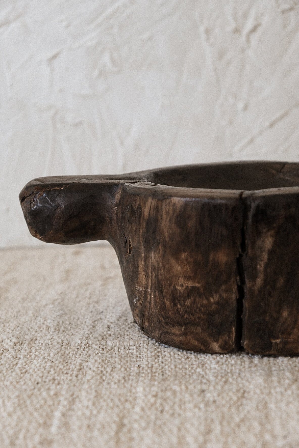 Traditional Timber Mortar Vase Twenty Third by Deanne