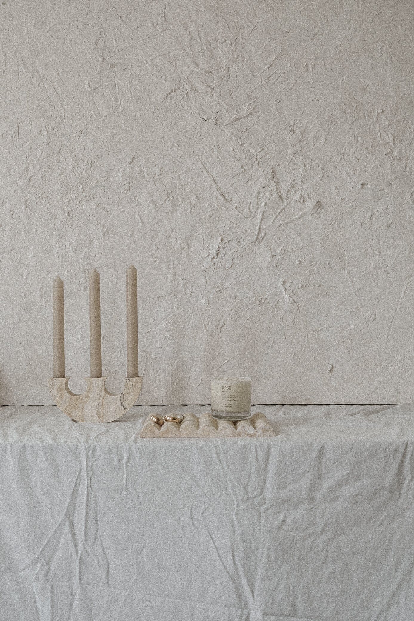 Triad Candle Holder Stone Candle Holder Twenty Third by Deanne