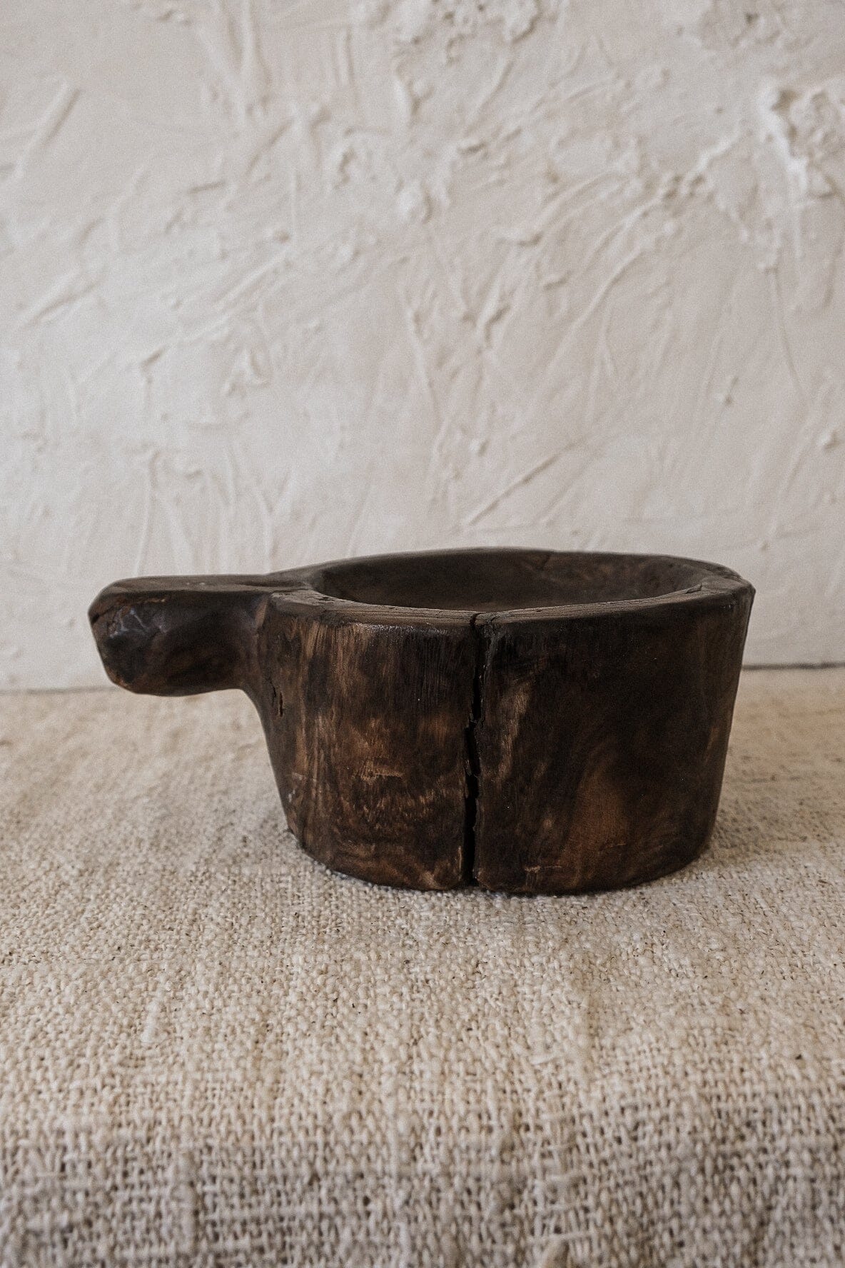 Traditional Timber Mortar Vase Twenty Third by Deanne