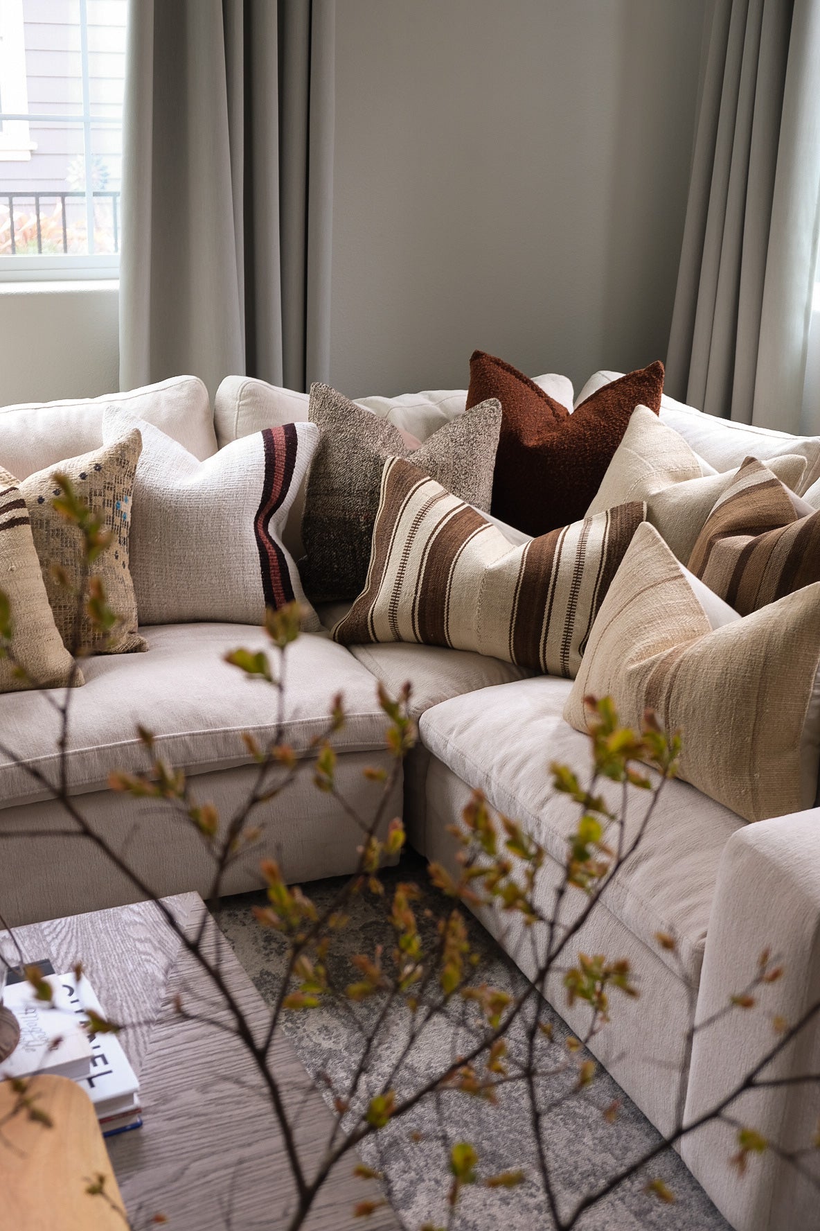 Boucle Pillow: Auburn Classics Twenty Third by Deanne