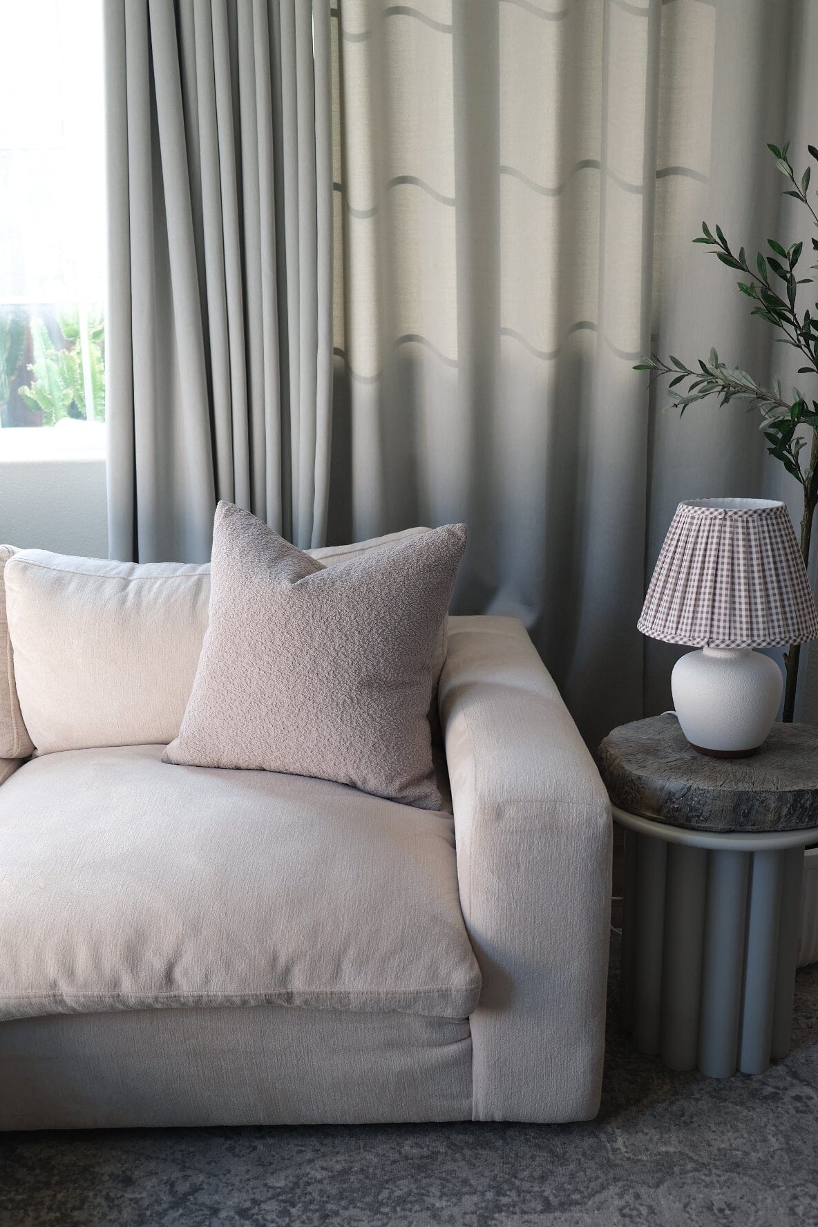 Boucle Pillow: Slate Classics Twenty Third by Deanne