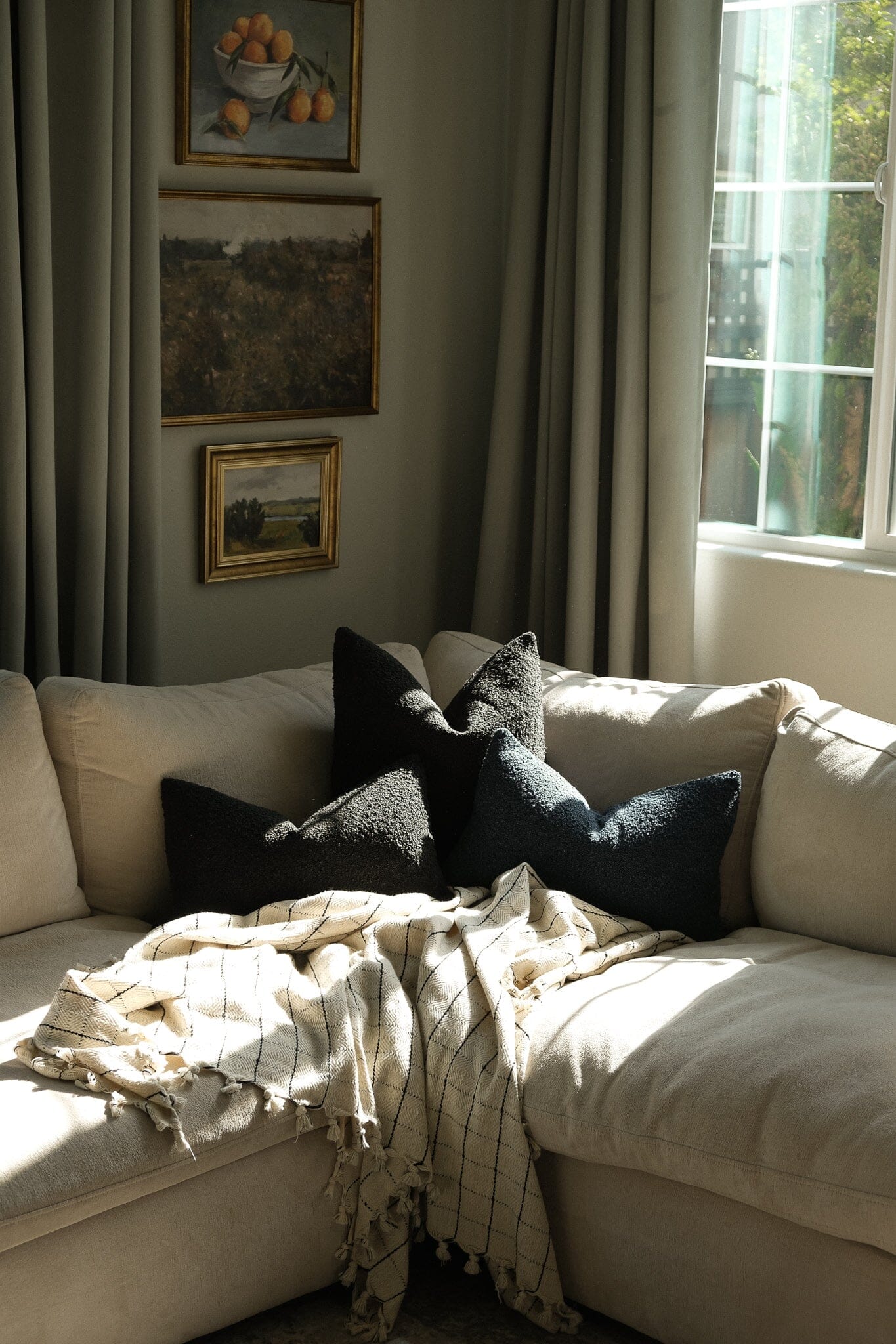 Boucle Pillow: Truffle Classics Twenty Third by Deanne